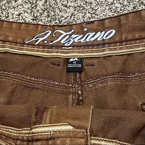A. TIZIANO - DARK BROWN COTTON SHORTS - SIZE 36 - EXCELLENT CONDITION - B12 - Picture 15 of 16